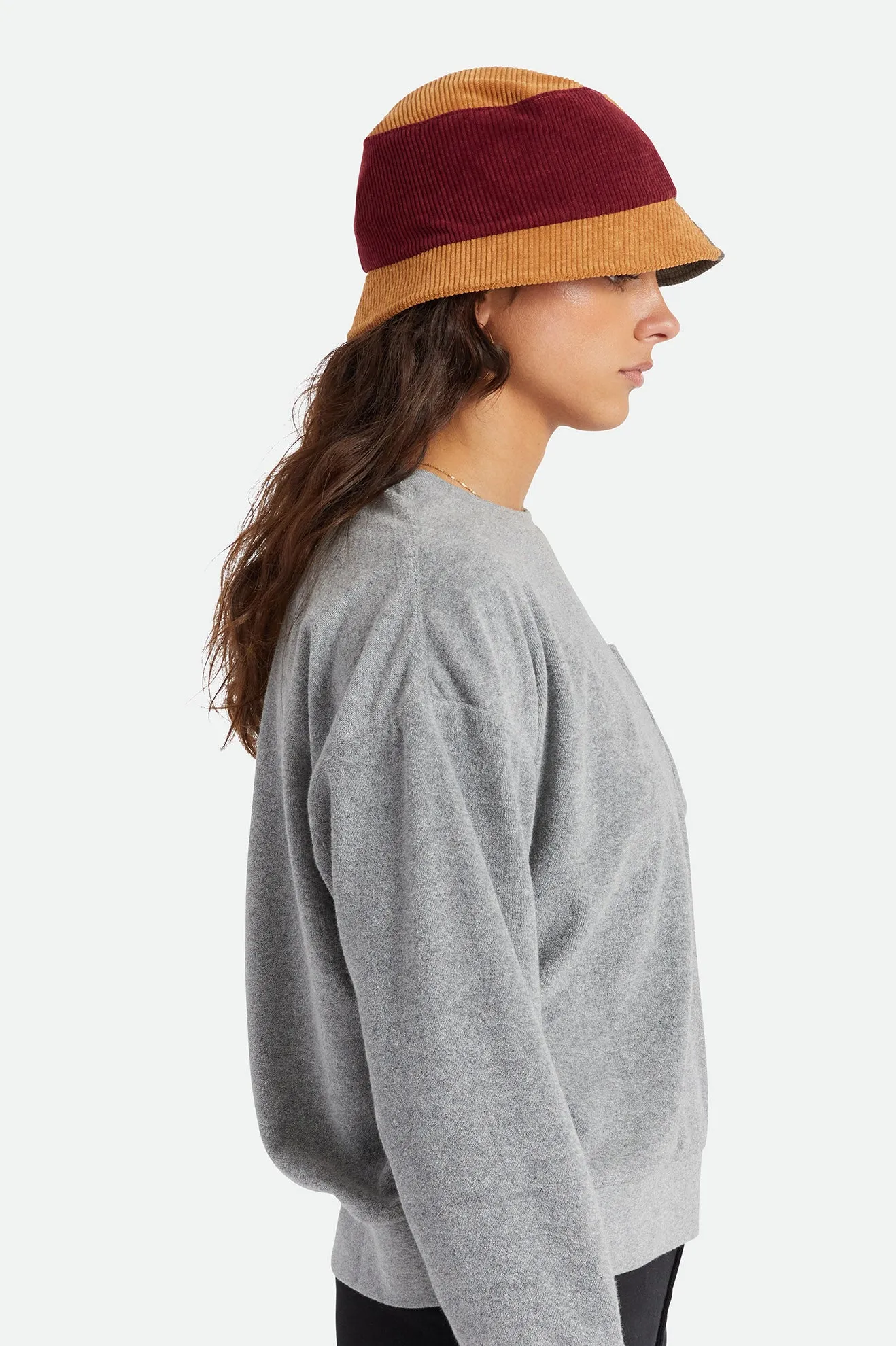 Gramercy Packable Bucket Hat - Dark Brick/Deep Brown/Medal Bronze