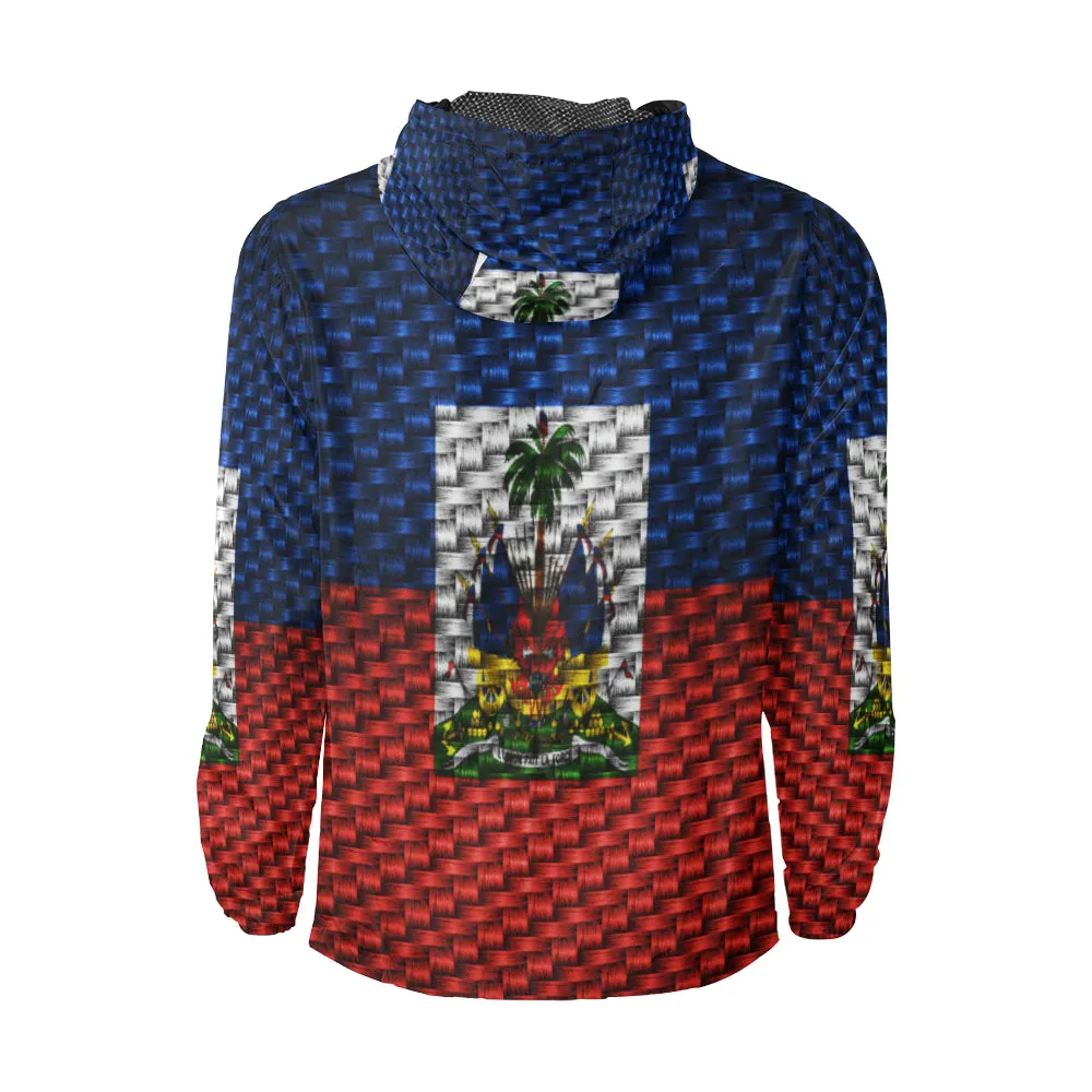 HAITI FLAG All Over Print Windbreaker for Unisex