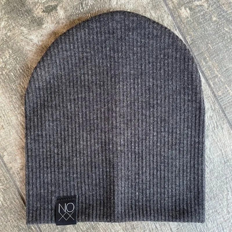 Heather Charcoal | Ribbed Knit Beanie