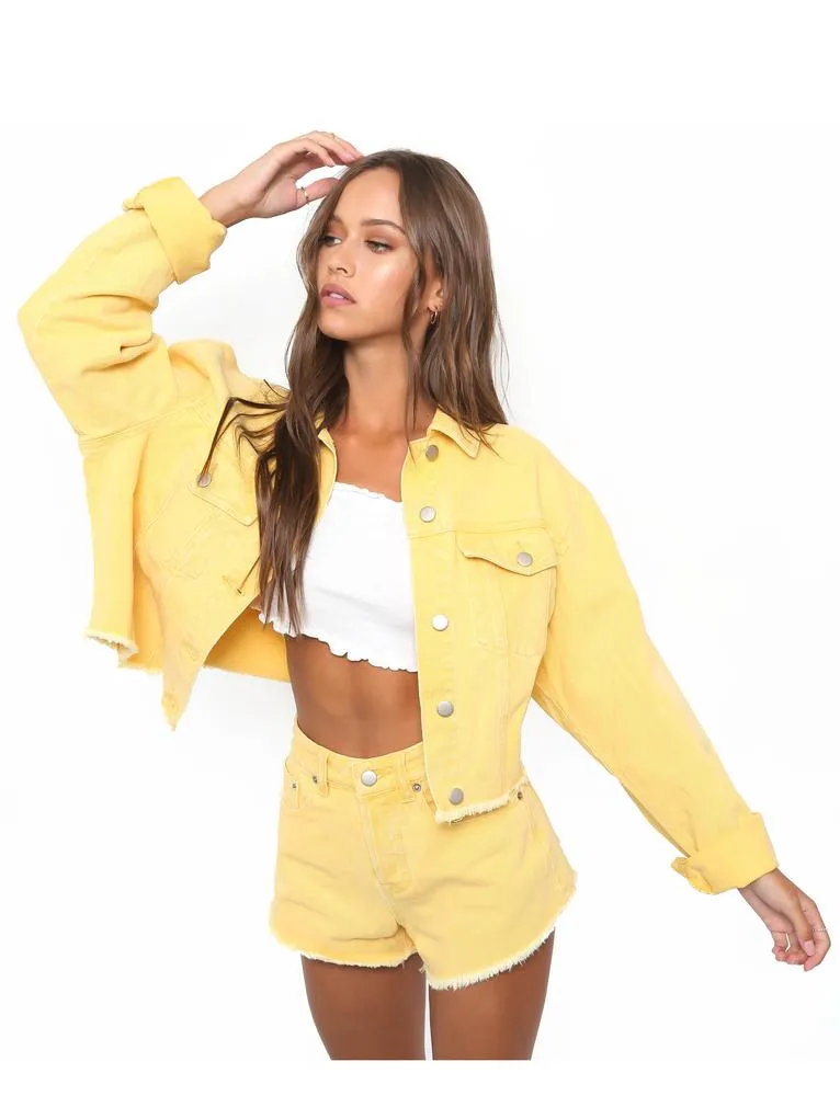 Jesse Denim Jacket - Yellow