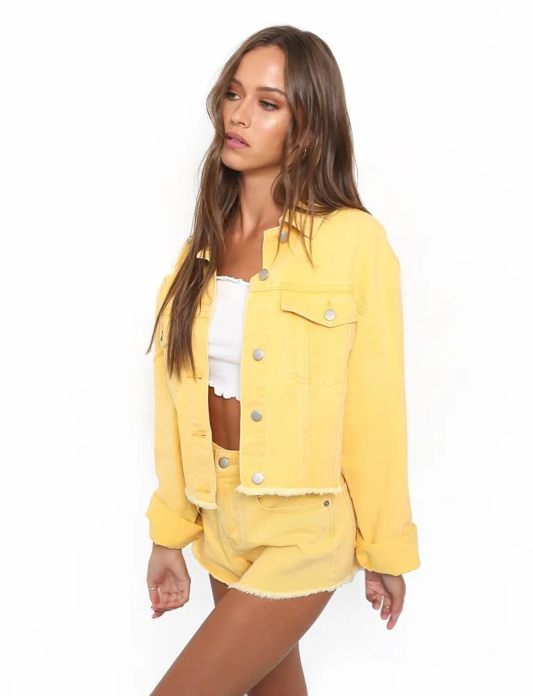 Jesse Denim Jacket - Yellow