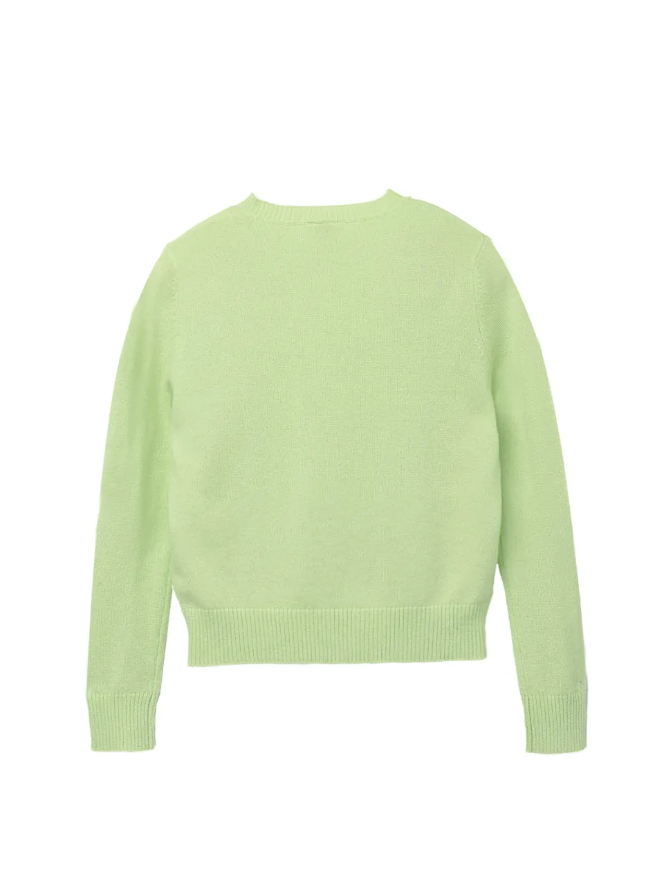 Kids Crew Neck Sweater_Light Green