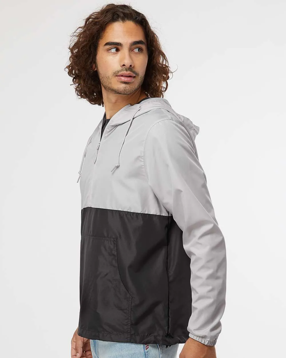 Lightweight Quarter-Zip Windbreaker Pullover Jacket