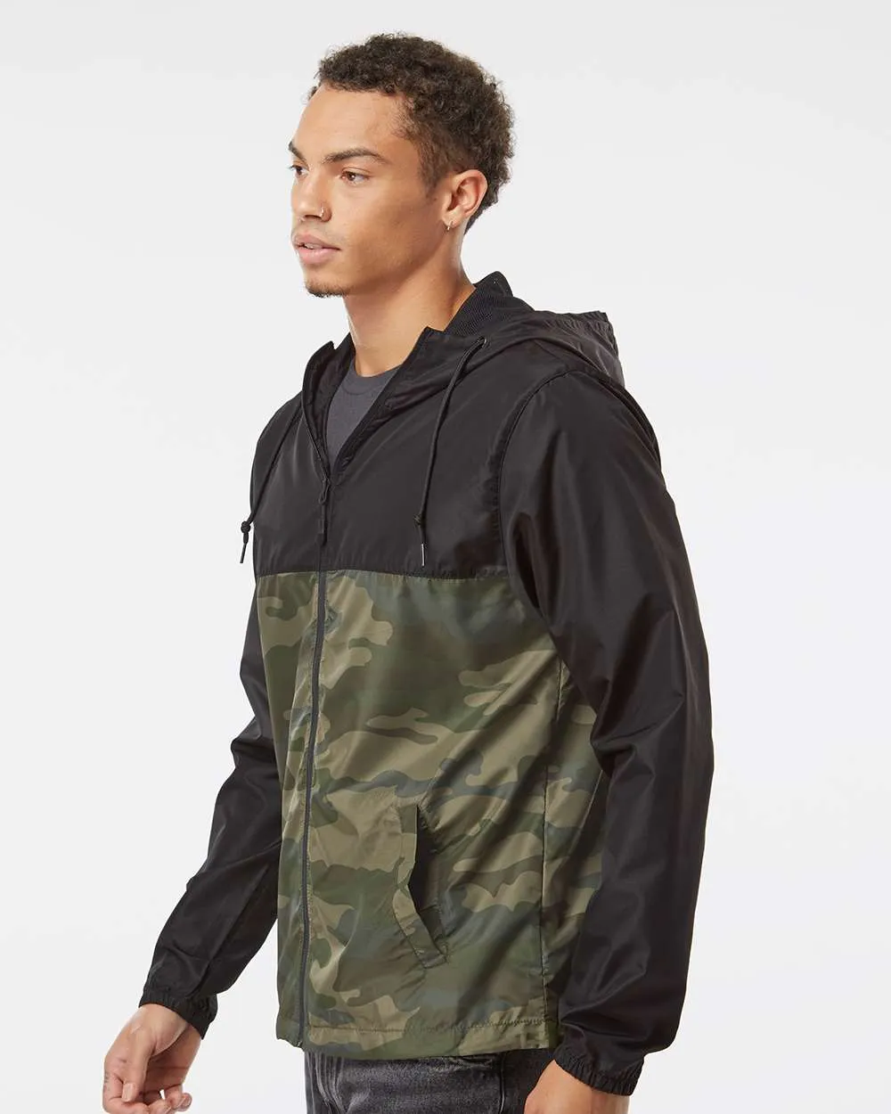 Lightweight Windbreaker Full-Zip Jacket