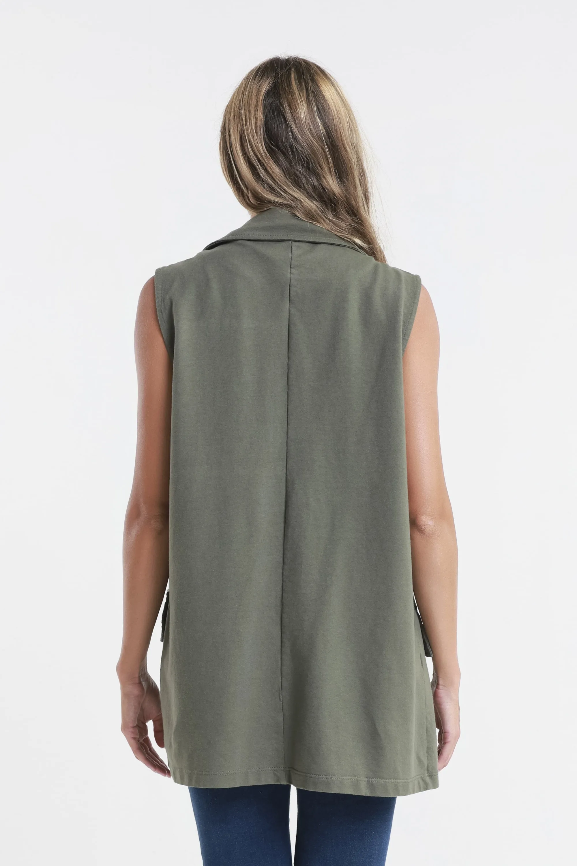 Lisa French Terry Long Vest (BT128)