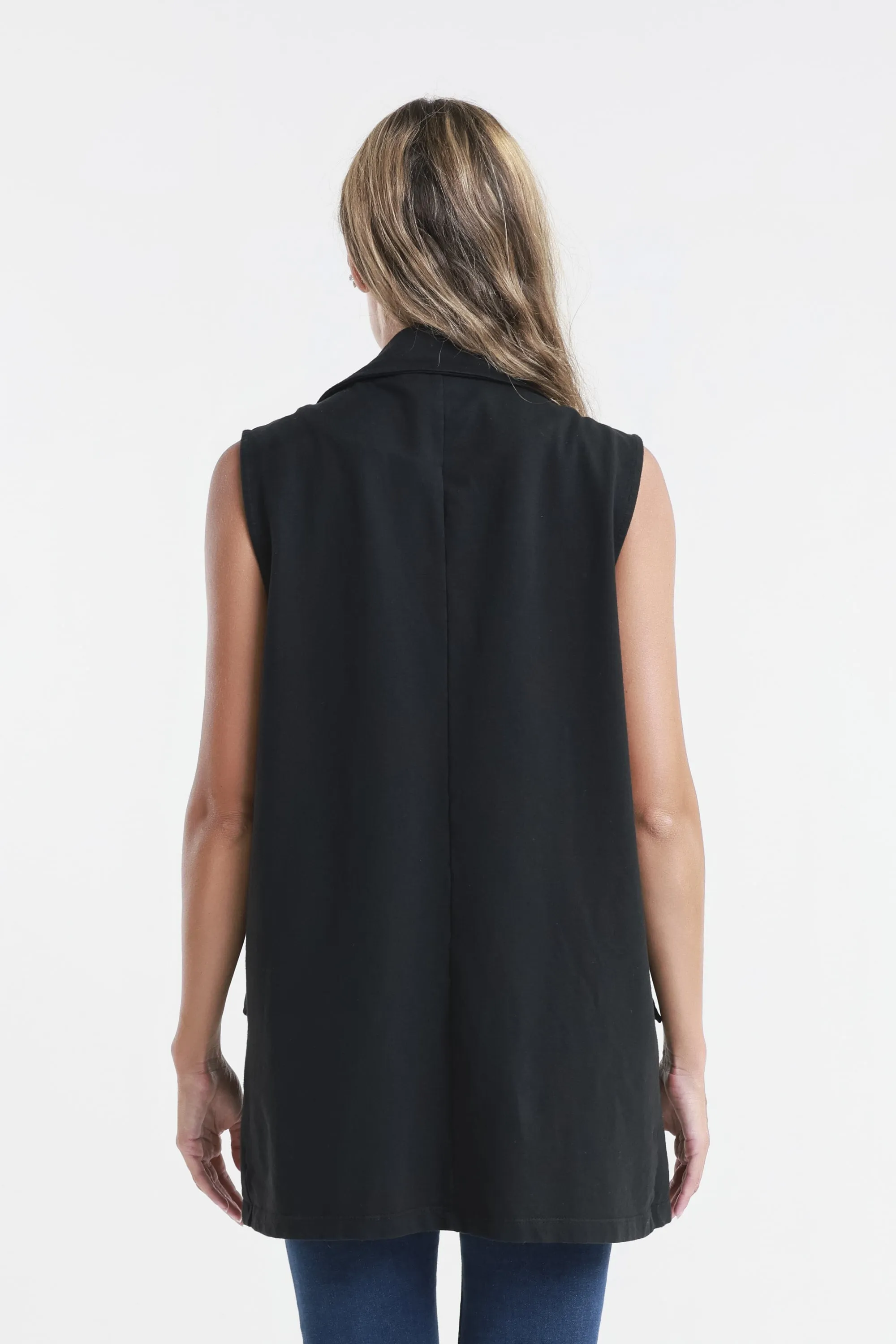 Lisa French Terry Long Vest (BT128)