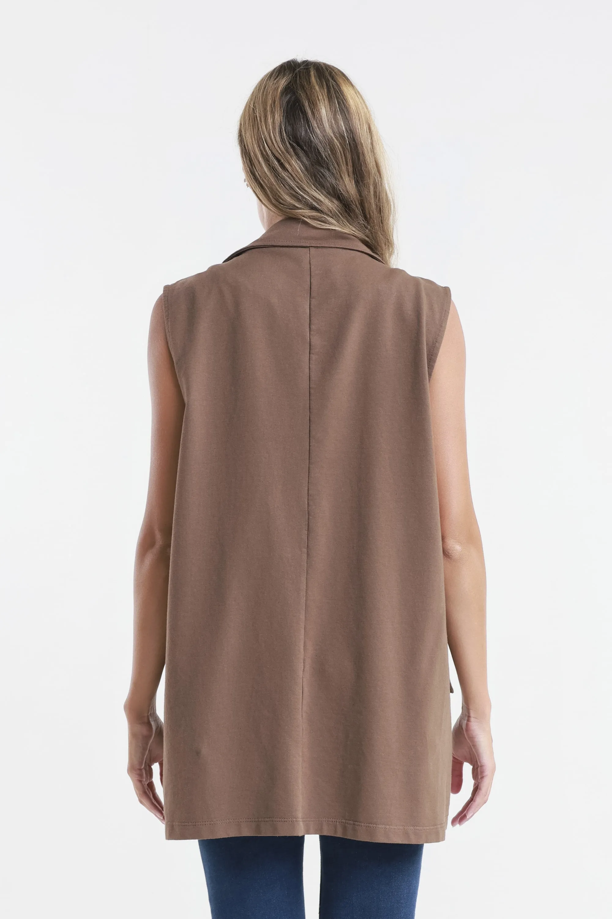 Lisa French Terry Long Vest (BT128)