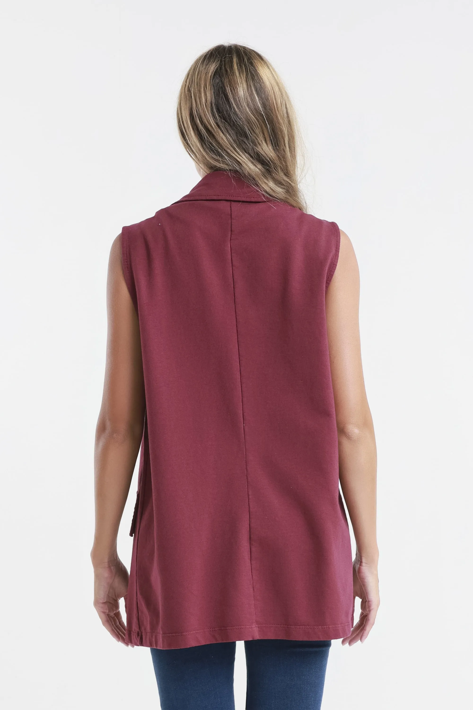 Lisa French Terry Long Vest (BT128)