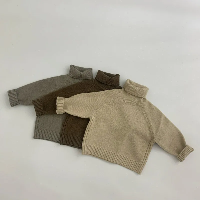 Little Classic Turtleneck Kids Knit Wear