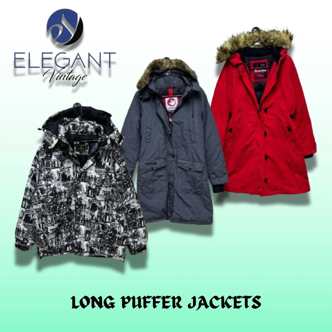 Long Puffer Jackets - 50 pieces