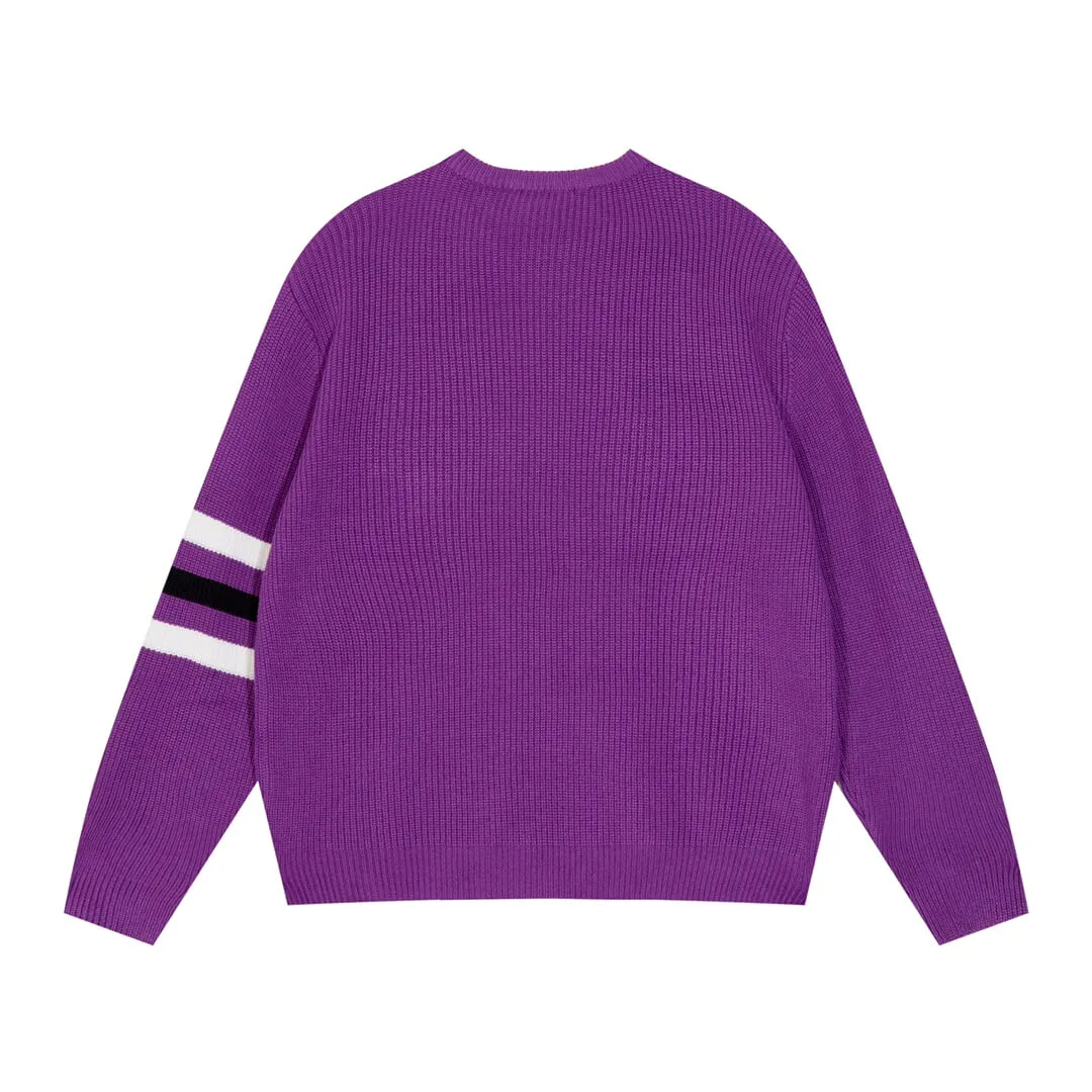 Louis Vuitton Purple  Wool Blend Crewneck Sweater