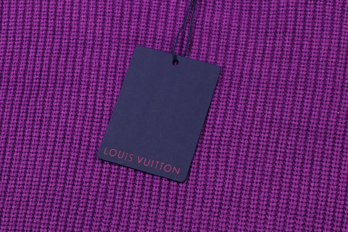 Louis Vuitton Purple  Wool Blend Crewneck Sweater