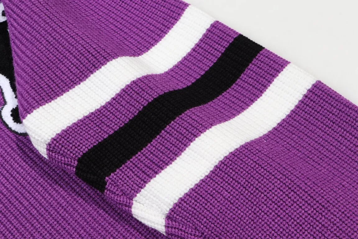 Louis Vuitton Purple  Wool Blend Crewneck Sweater