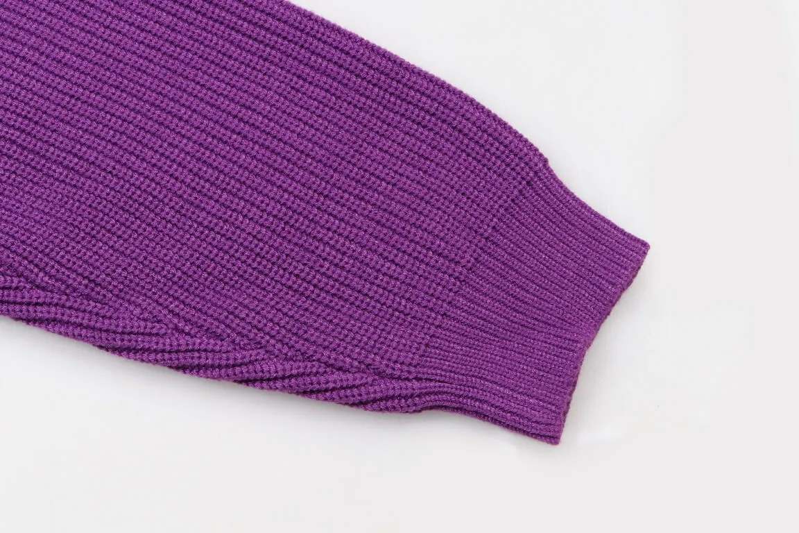 Louis Vuitton Purple  Wool Blend Crewneck Sweater