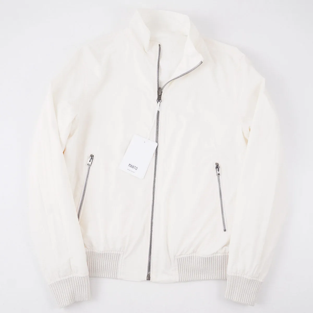 Manto Reversible Linen Windbreaker Jacket