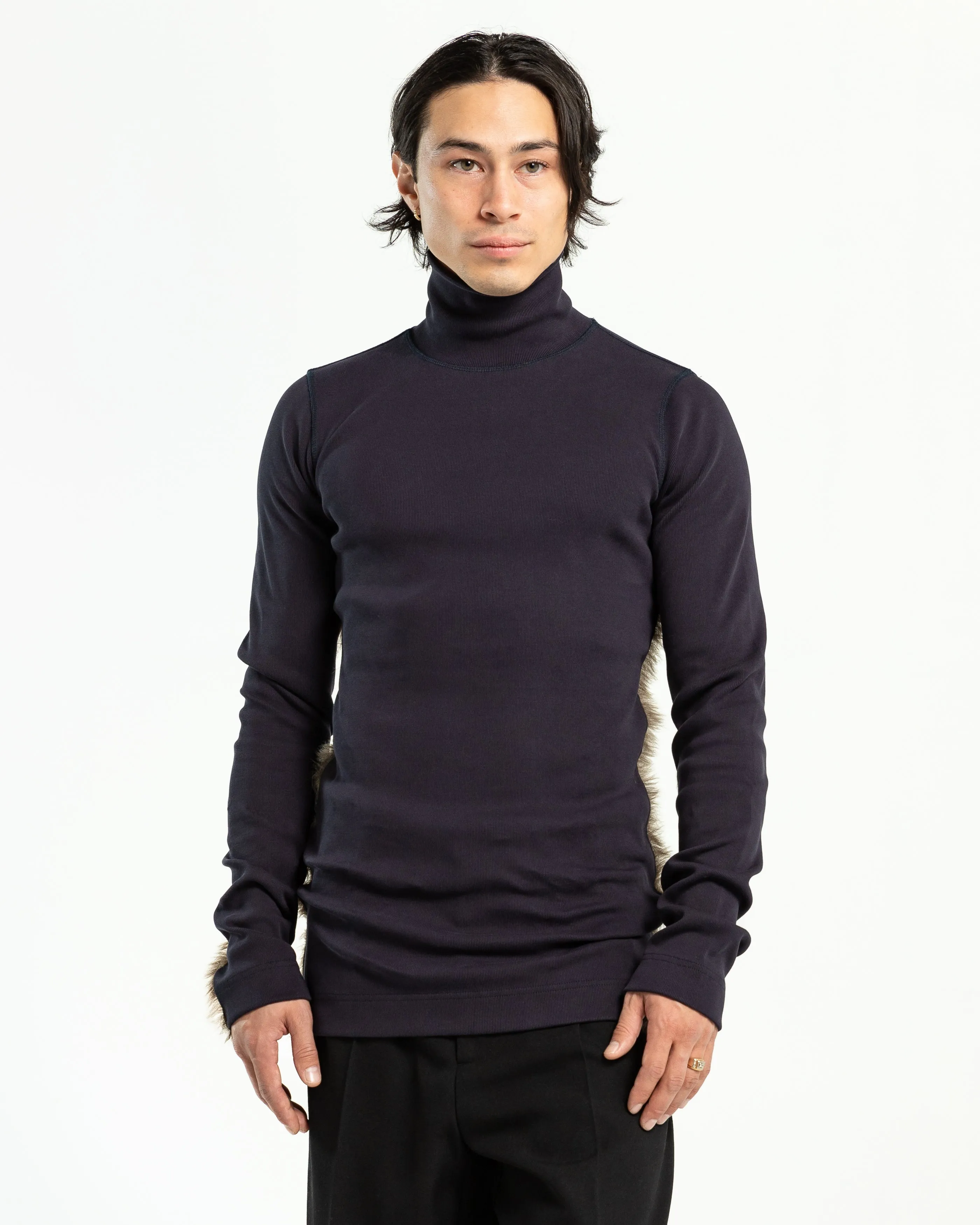 Mari Turtleneck in Midnight Blue