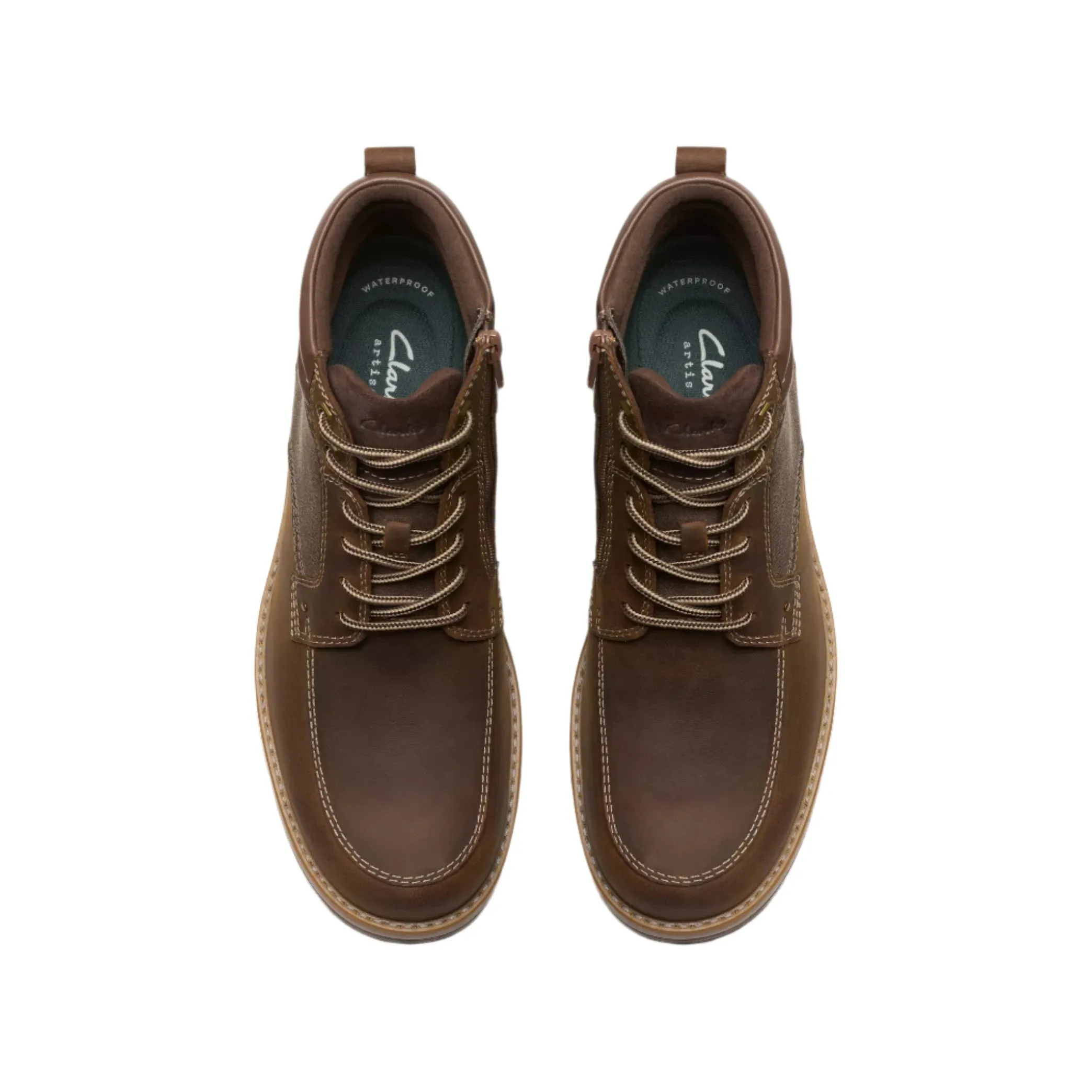 MEN'S CLARKS MORWELL ZIP | BEESWAX LEATHER