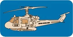 Military Huey Helicopter Scroll Saw Pattern