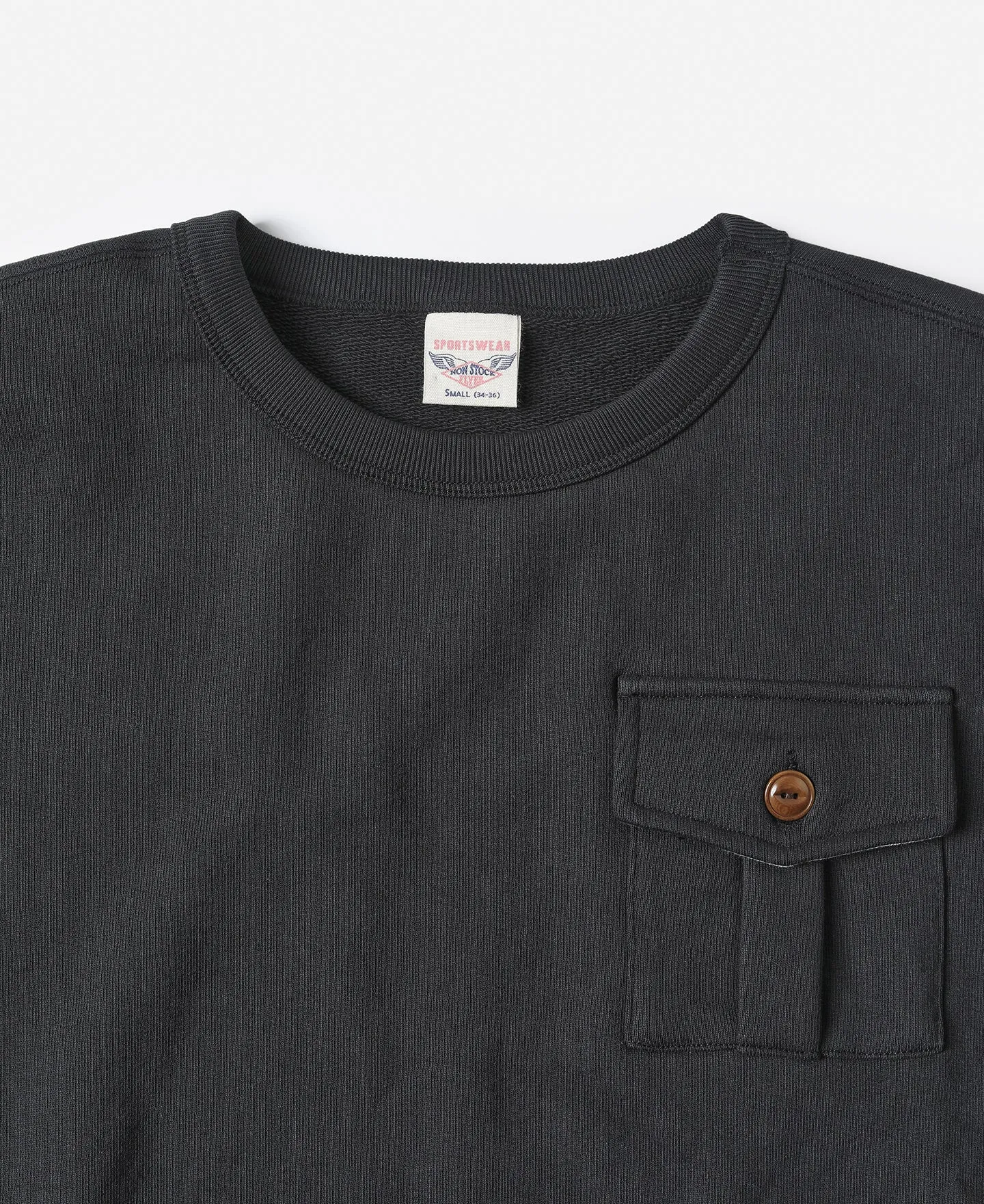 Military Pocket Sweatshirt - Black