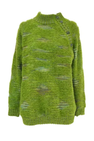 Missoni Moss Green Mohair & Wool Space Dyed Sweater