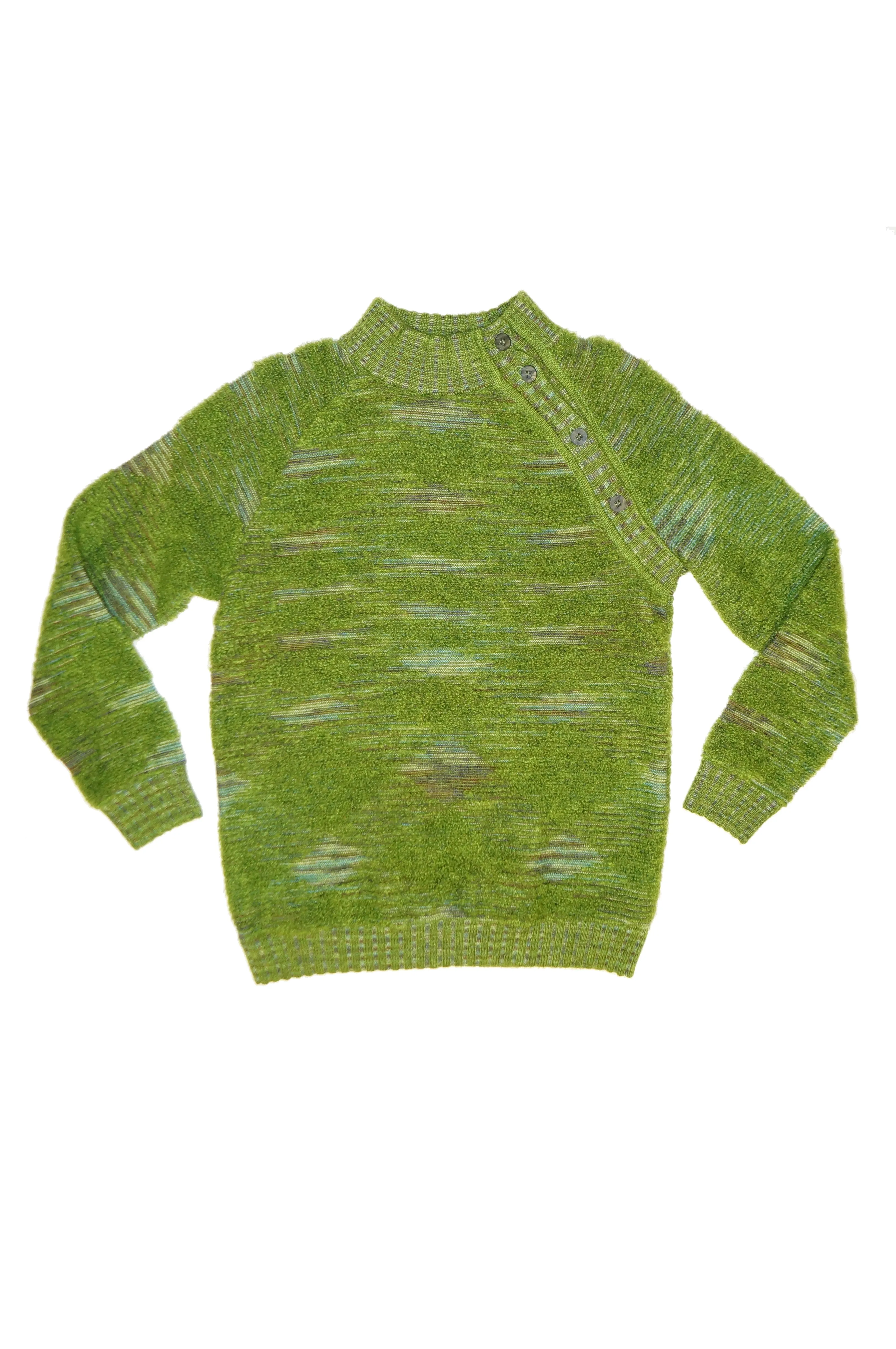 Missoni Moss Green Mohair & Wool Space Dyed Sweater