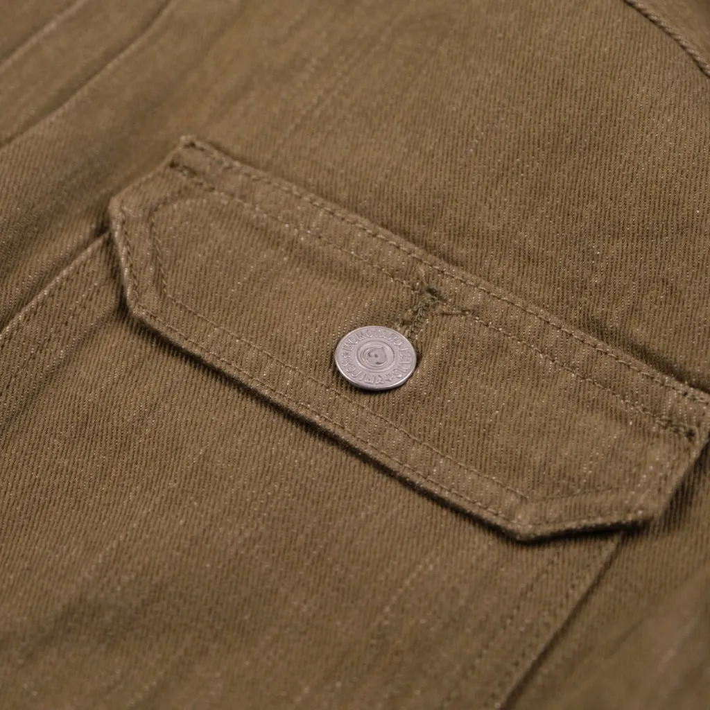 Momotaro 10.5oz. Olive Selvedge Jacket