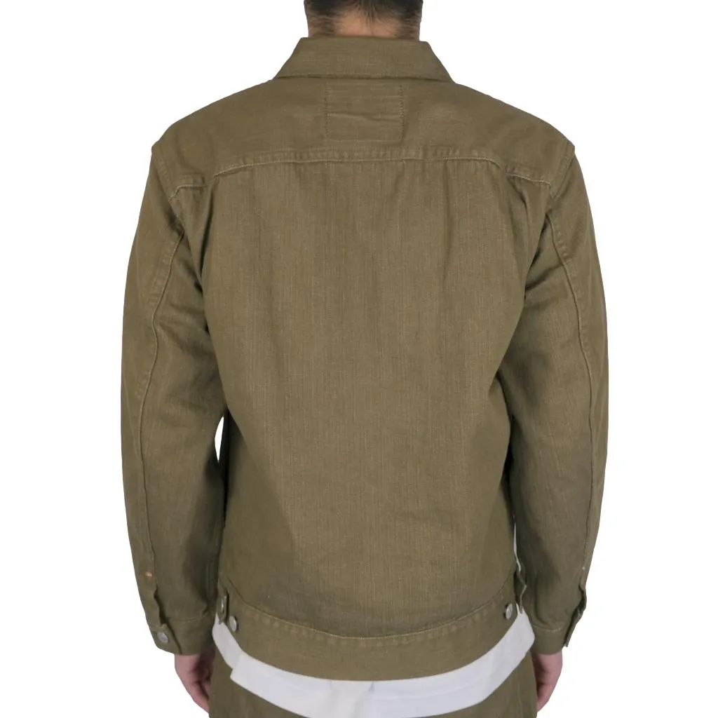 Momotaro 10.5oz. Olive Selvedge Jacket