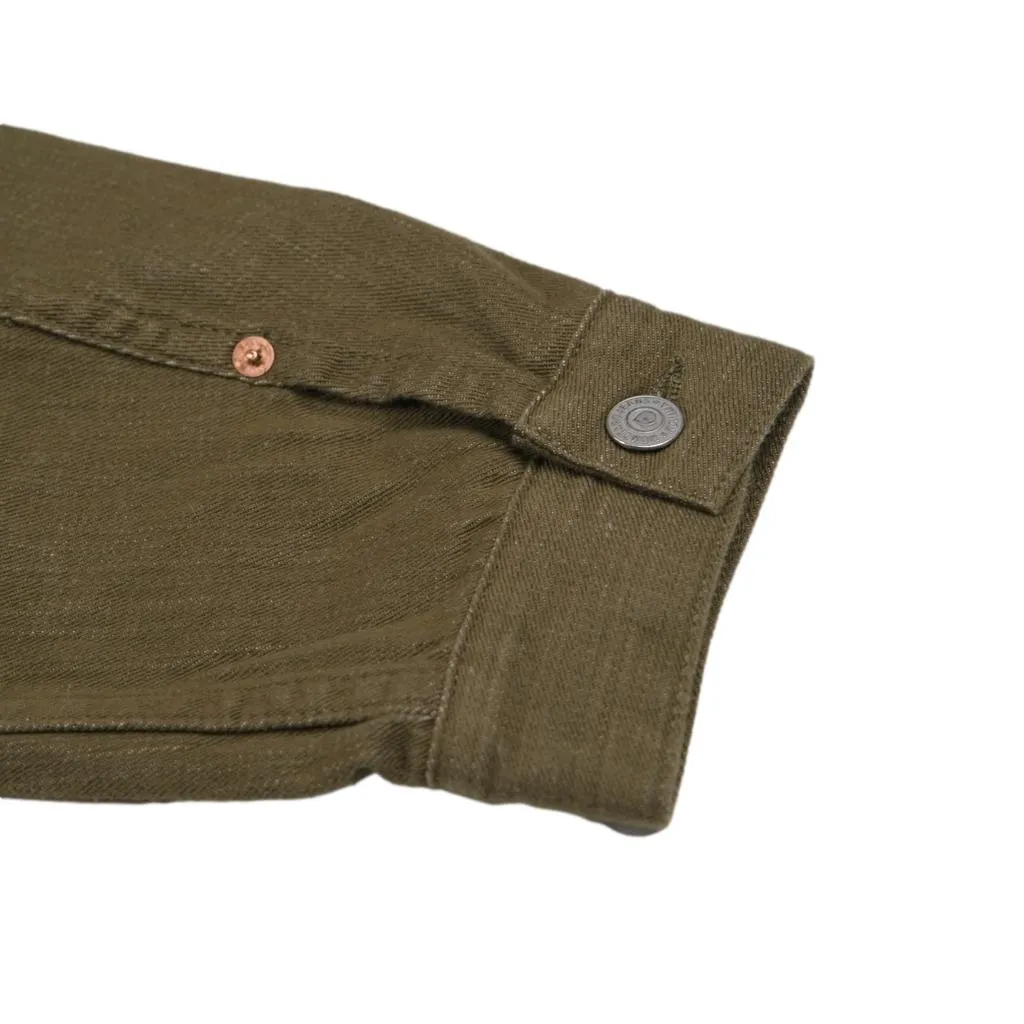 Momotaro 10.5oz. Olive Selvedge Jacket