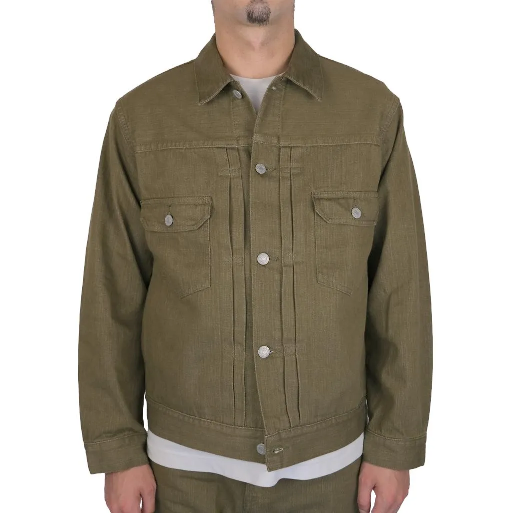 Momotaro 10.5oz. Olive Selvedge Jacket