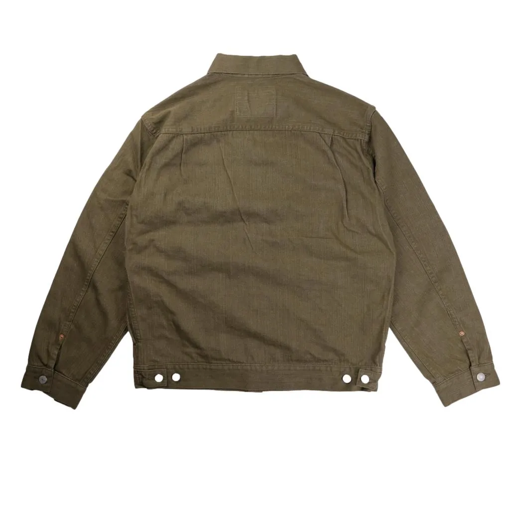 Momotaro 10.5oz. Olive Selvedge Jacket