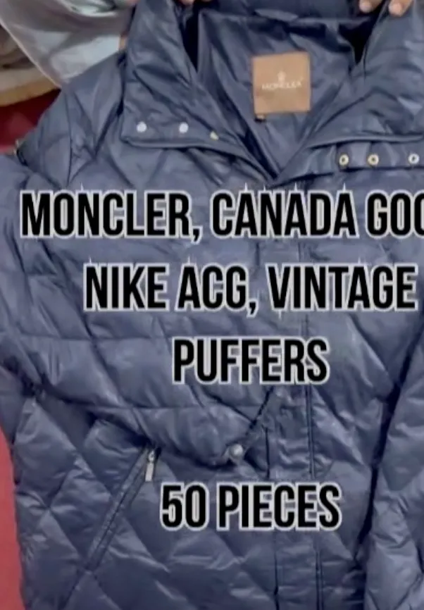 Moncler, Canada Goose, Nike ACGs Puffer - 50 pcs