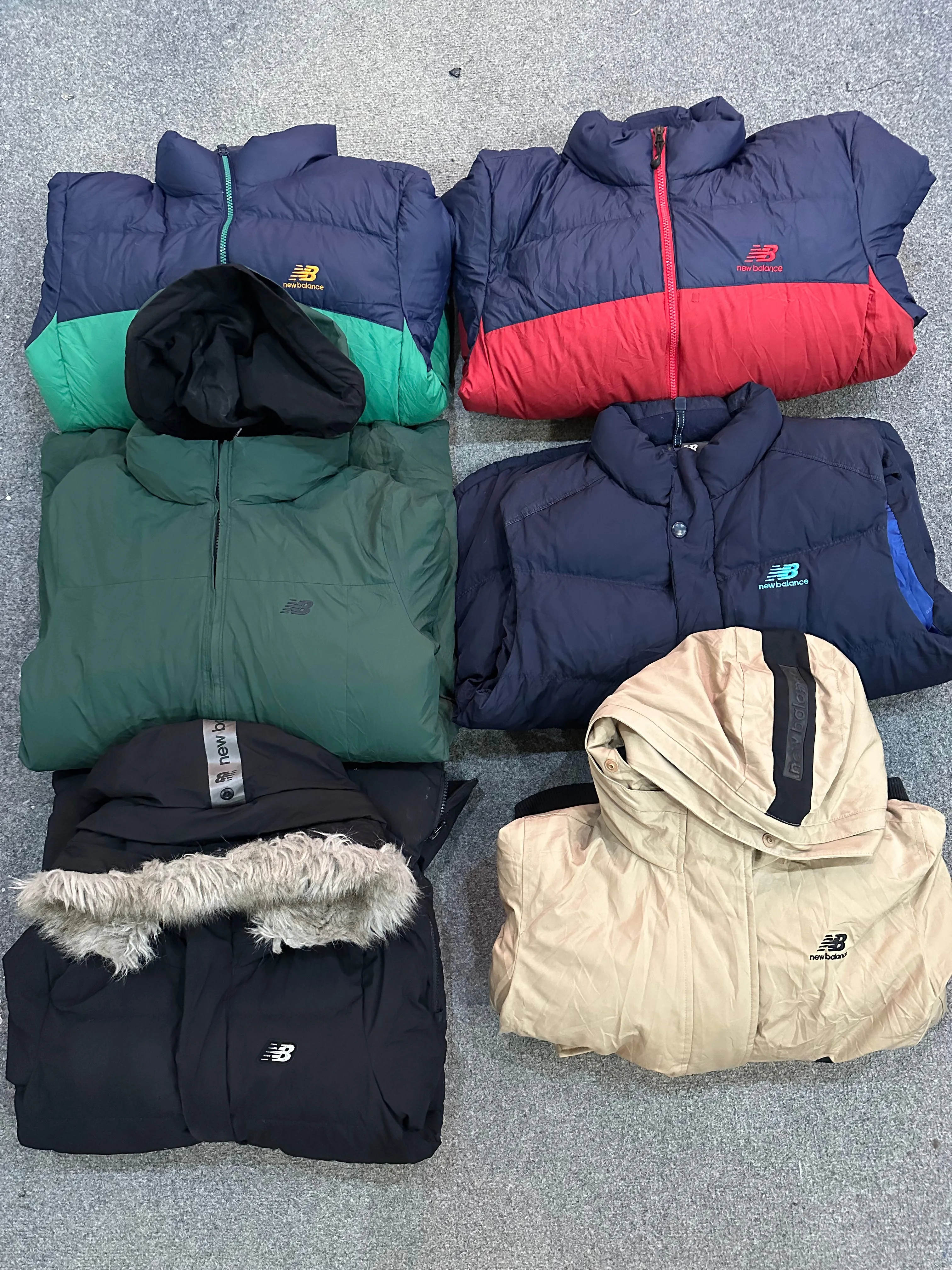 New balance puffer jackets-12 pieces