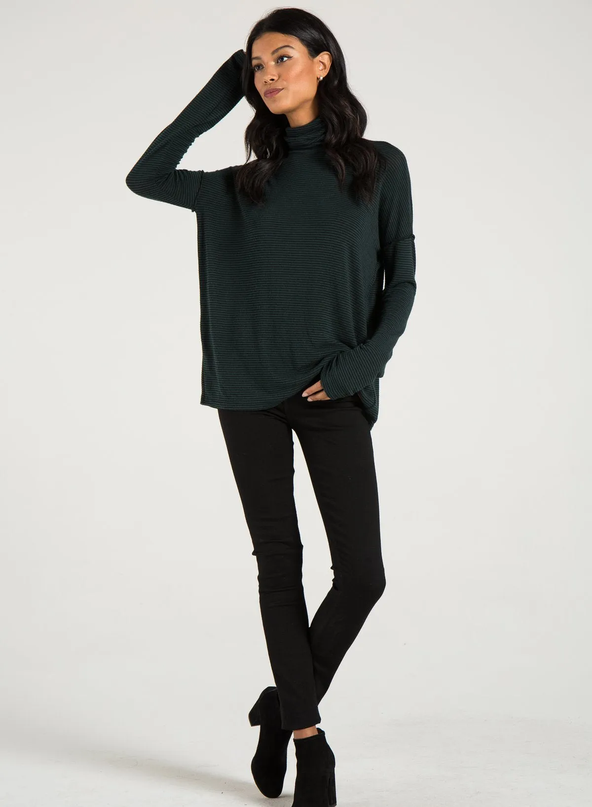 PHILANTHROPY- Nickel-Turtleneck Black/Forest