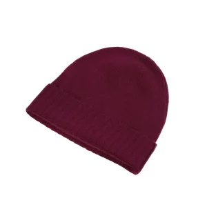 Plain Knit Ladies Beanie Rib Turn Up Eminence