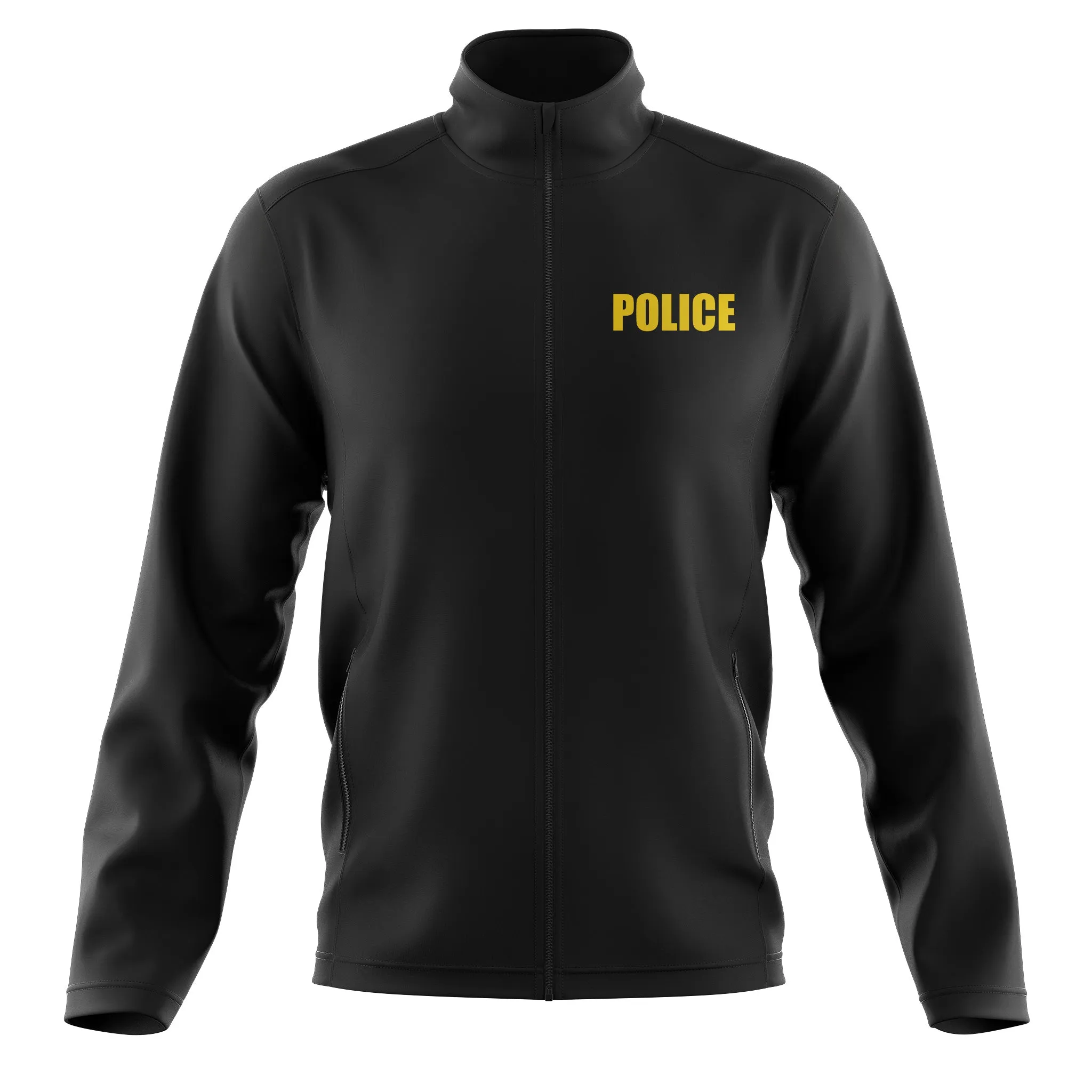 [POLICE] Soft Shell Jacket [BLK/GLD]