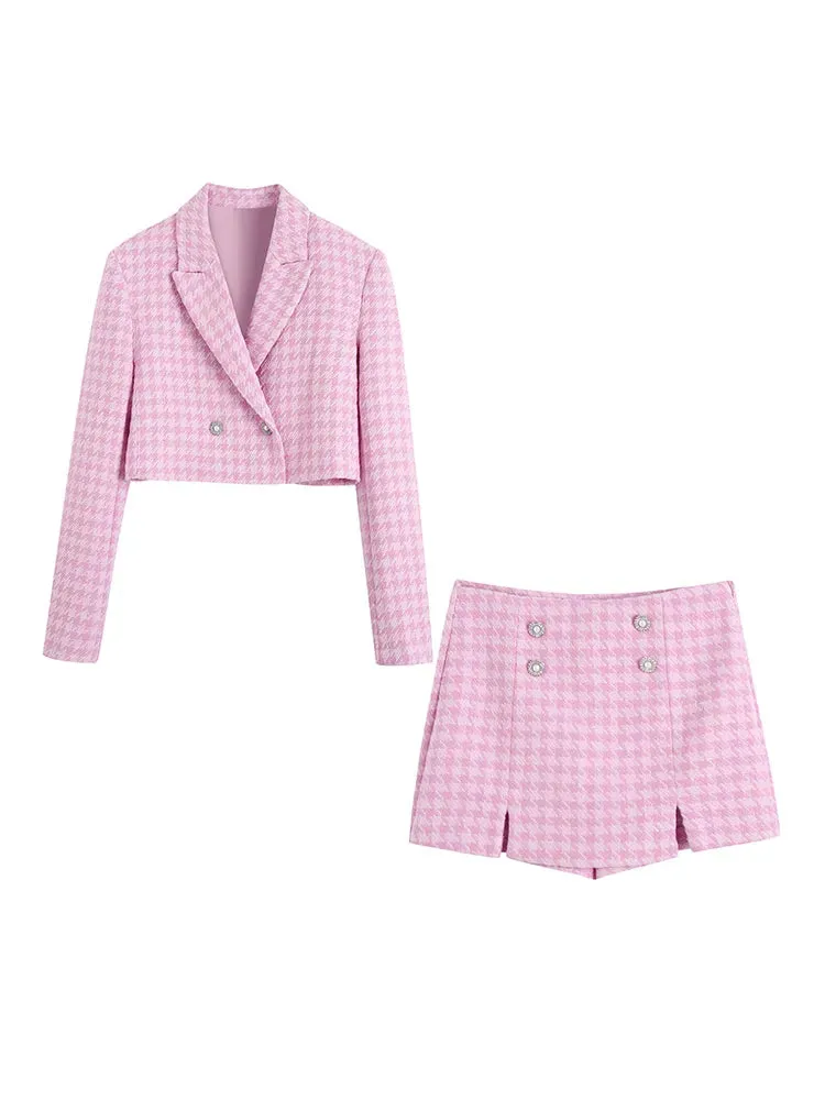 Posh Pink Tartan Set