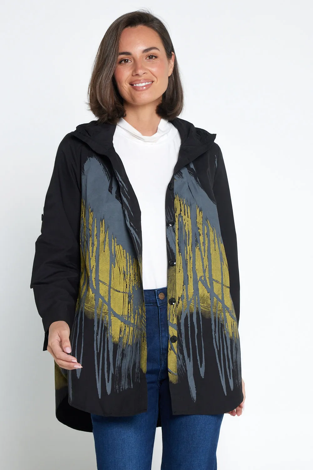 Prague Jacket - Black/Yellow/Grey