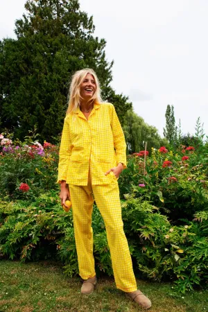 Pyjama Camille Vichy Jaune