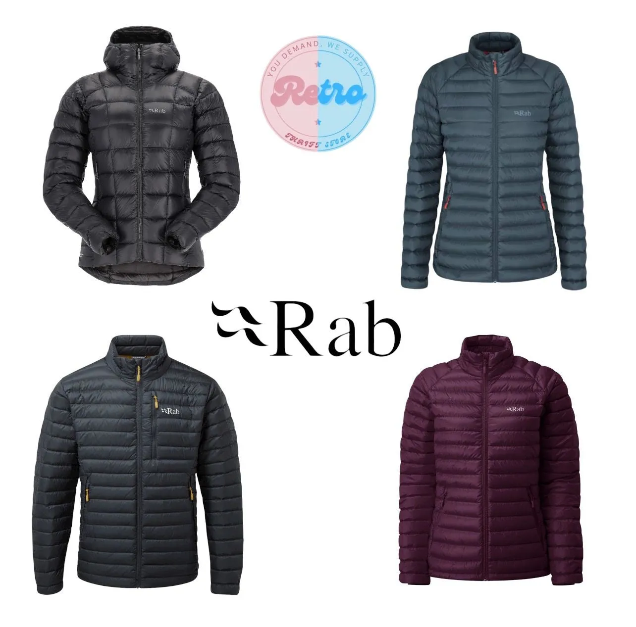 Rab Puffer Jackets 9 Pieces