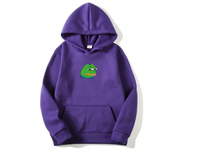 Sad Tearing Frog Hoodies