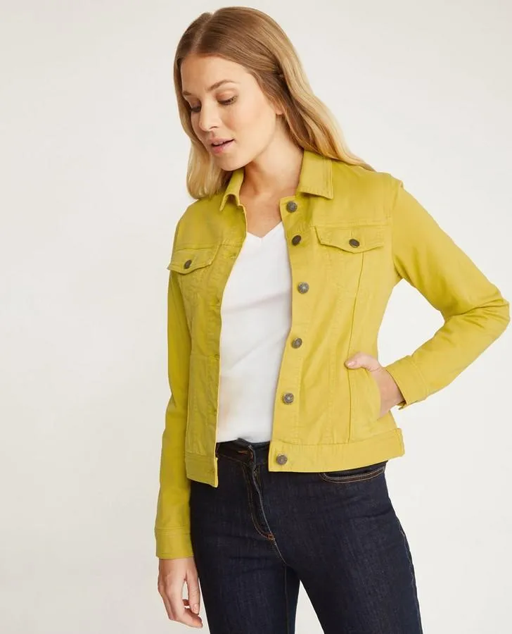 Saffron Stretch Cotton Jean Jacket