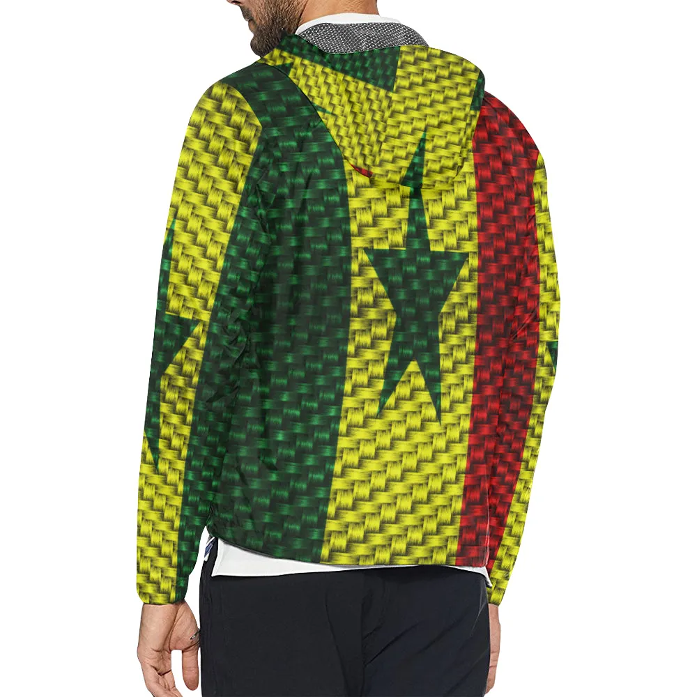 SENEGAL FLAG Unisex All Over Print Windbreaker