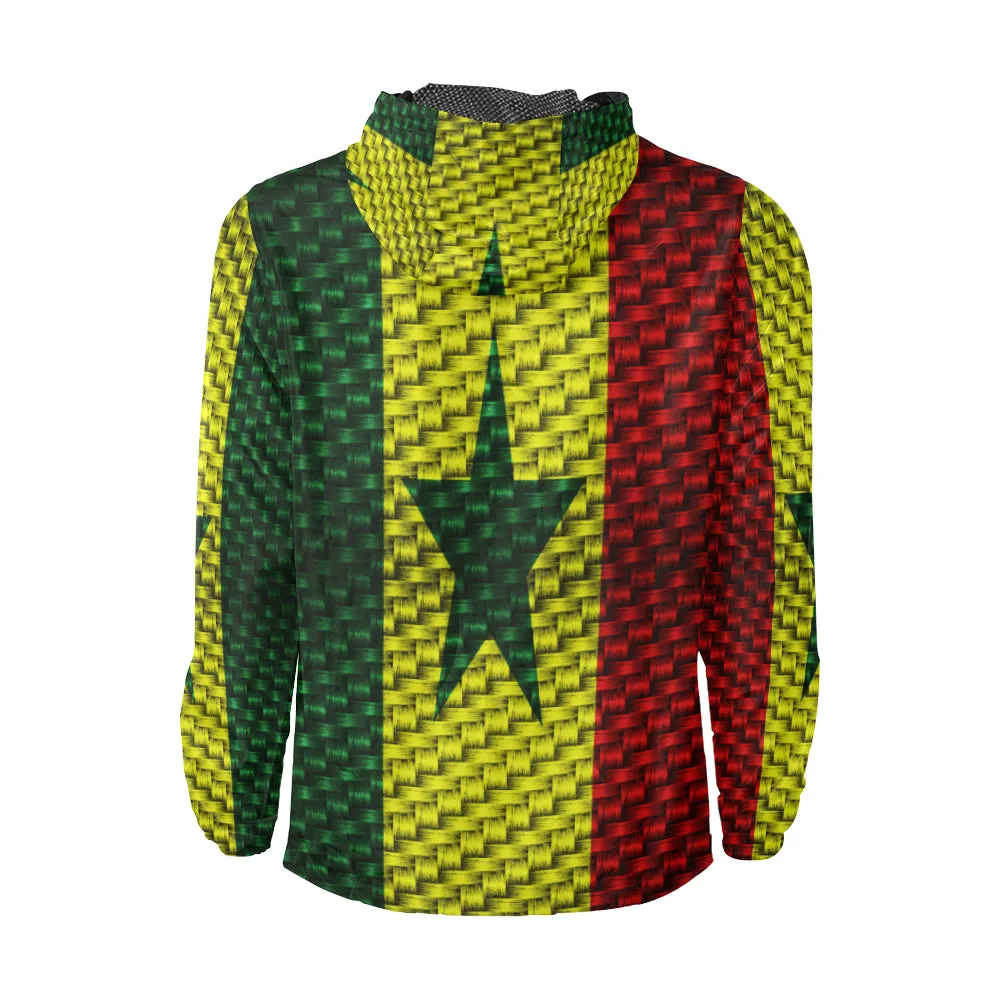 SENEGAL FLAG Unisex All Over Print Windbreaker