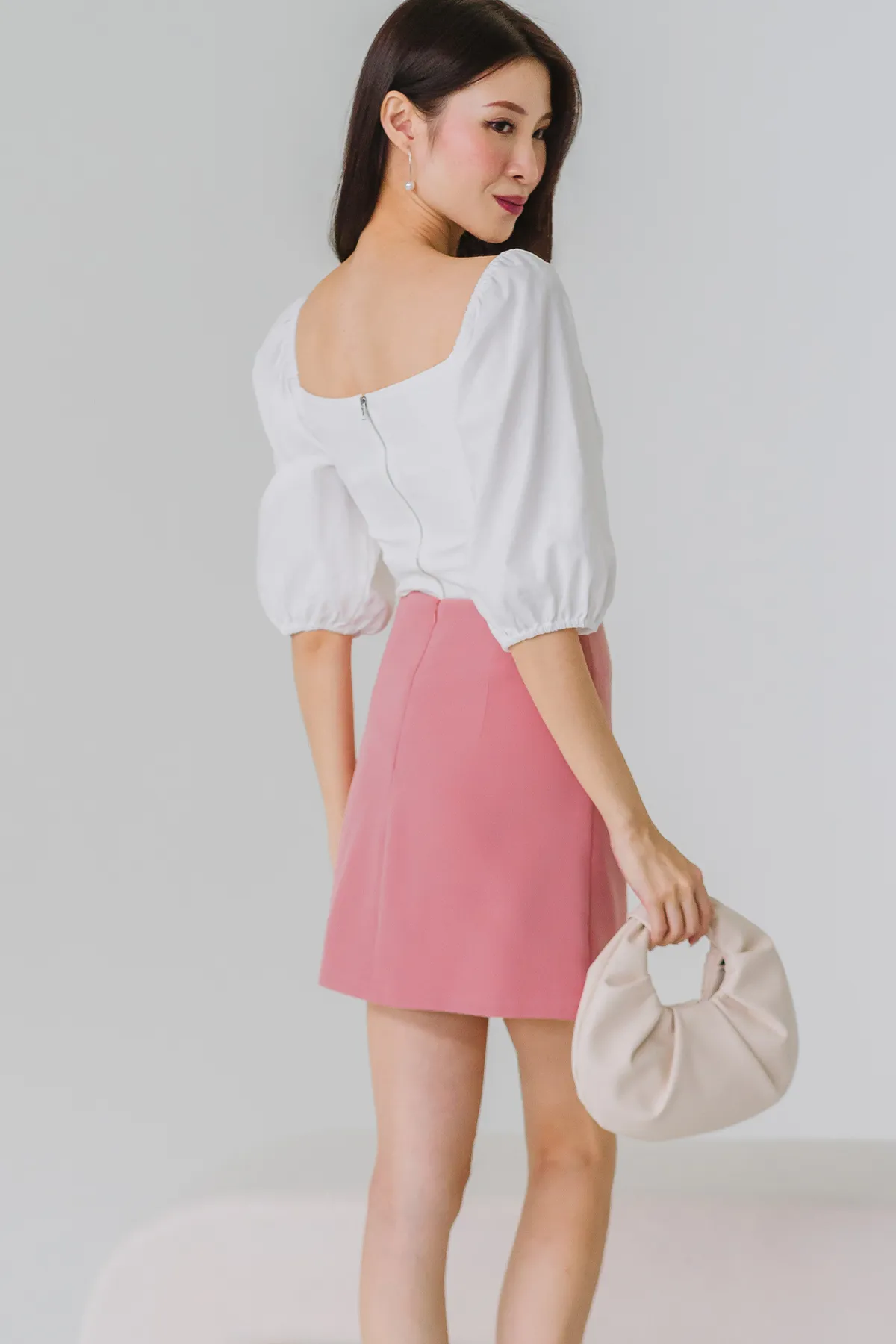 Smitten Overlap Skorts (Peach)