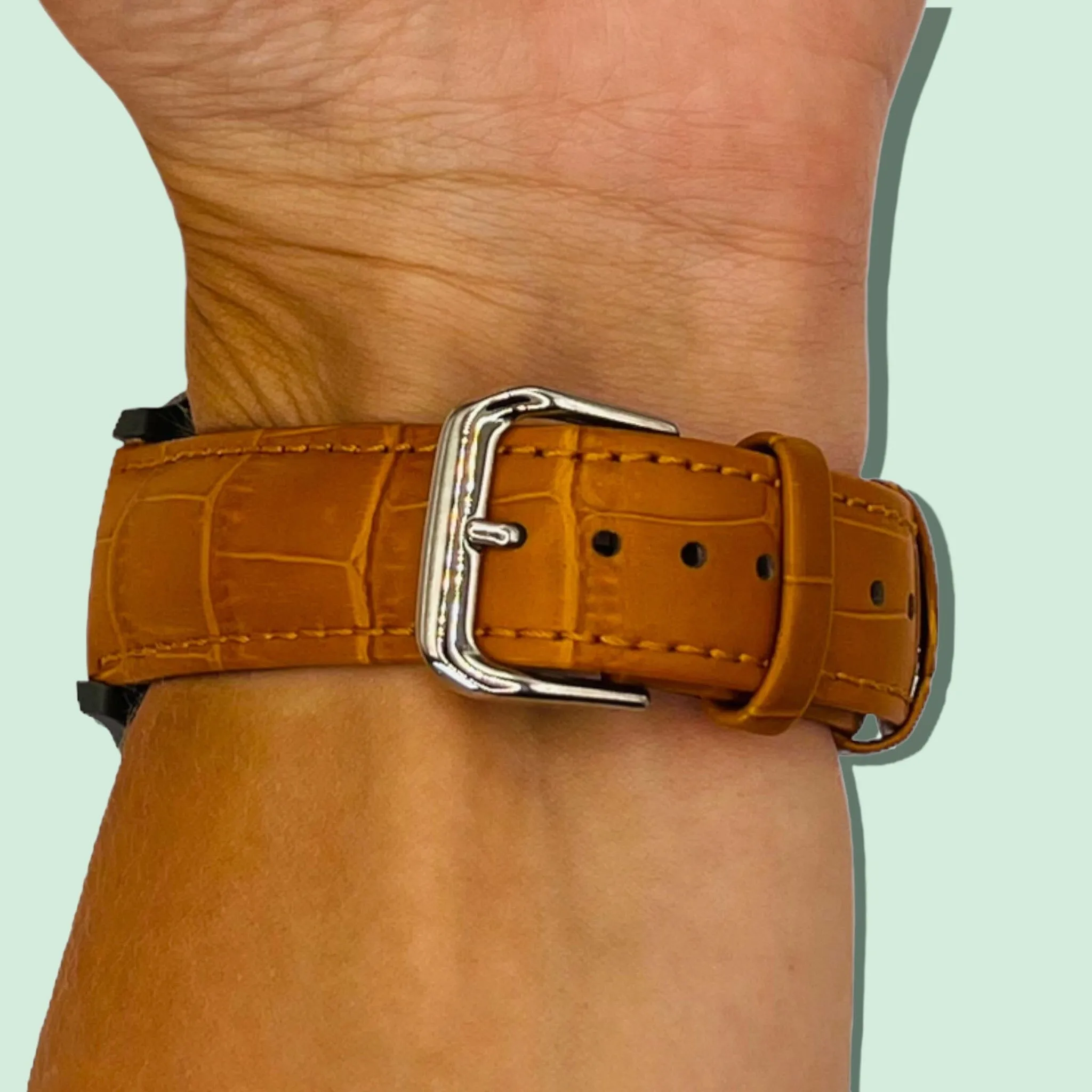 Snakeskin Leather Watch Straps Compatible with the Swiss Military 22mm Range