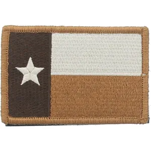 Texas Flag Military Velcro Patch 3" x 2"