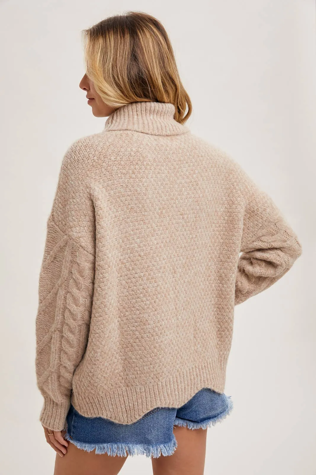 Tiana Scallop Hem Sweater