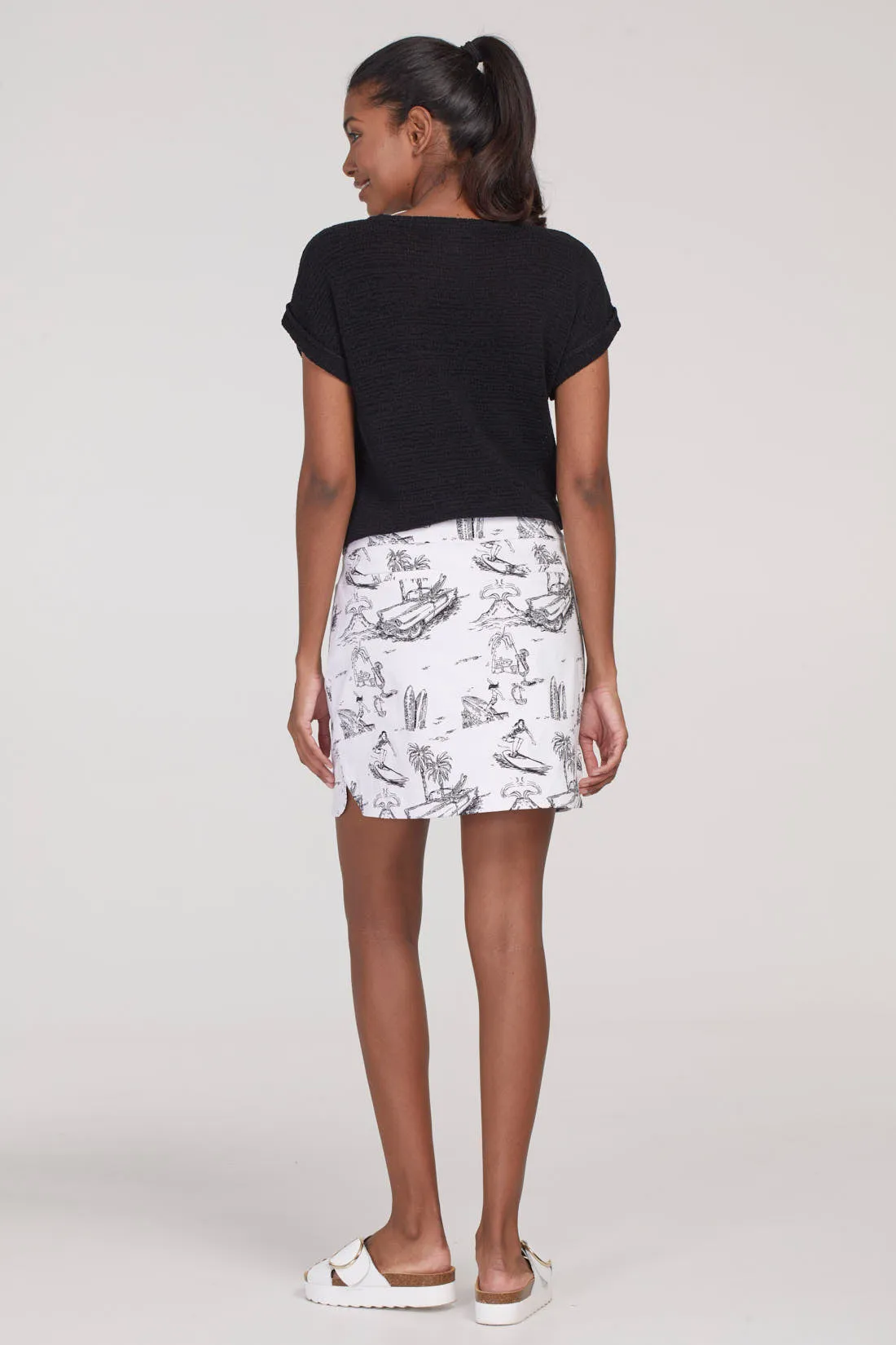 Tribal | Curved Hem | Printed | Skort | Women's