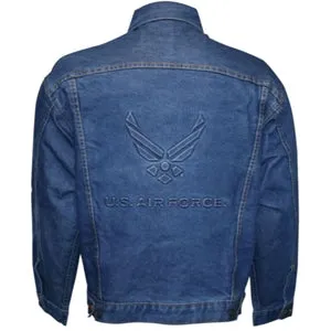 US Air Force Denim Embossed Jacket