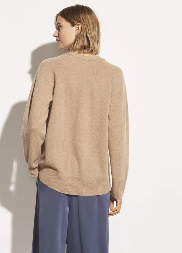 Vince - Marled V Neck Sweater in Dune